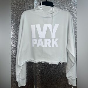 Women’s Ivy Park Cropped Gray Hoodie